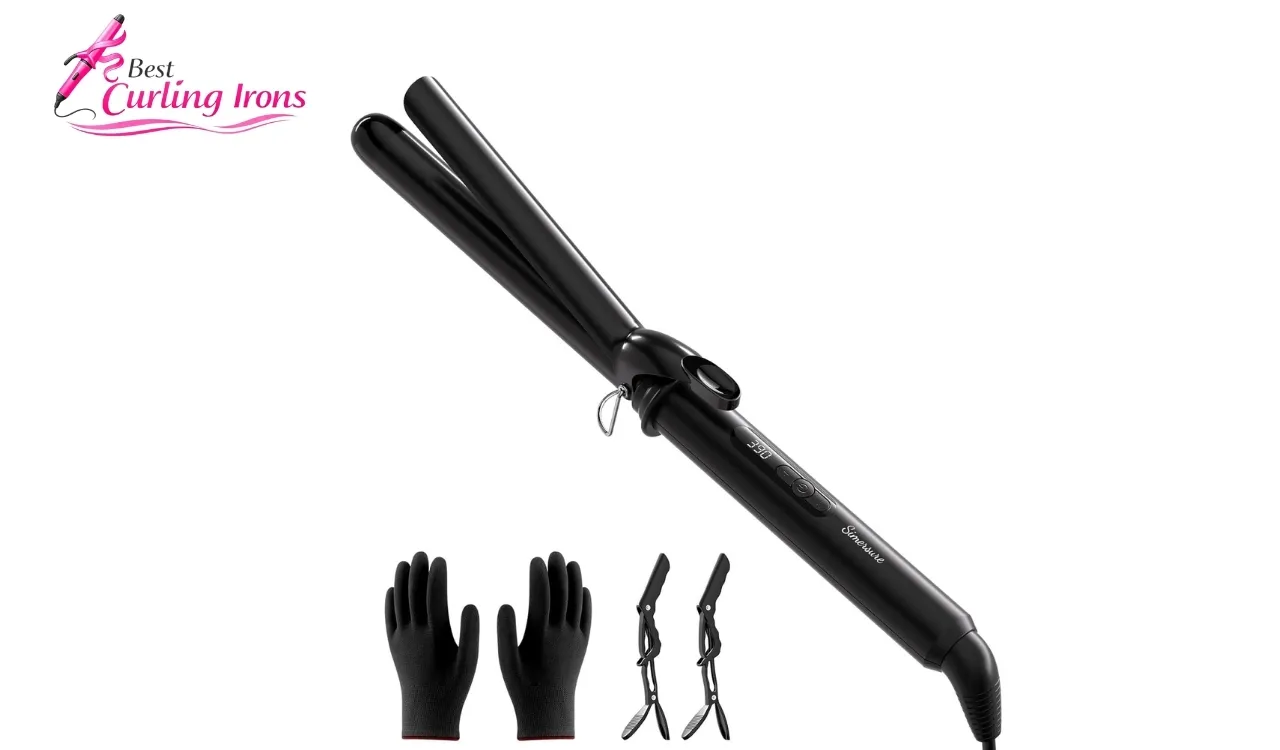 1-Inch Long Barrel Ceramic Curling Iron